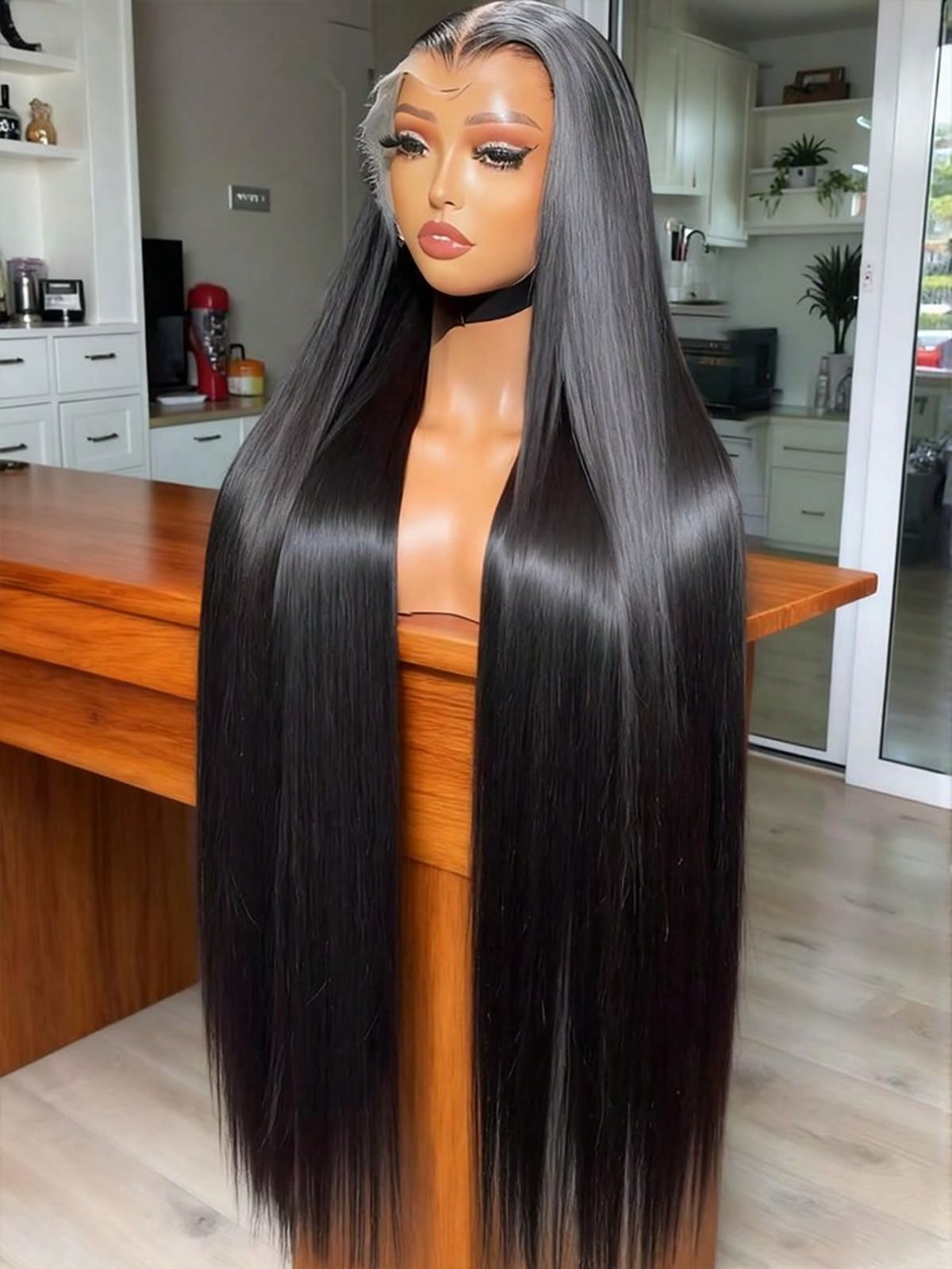 Straight Human Hair Gluless Wig