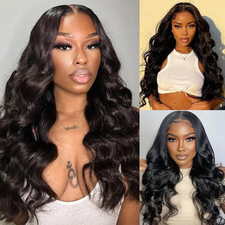 24" Glueless Bouncy Body-Loose Wave Double-Drawn Unit