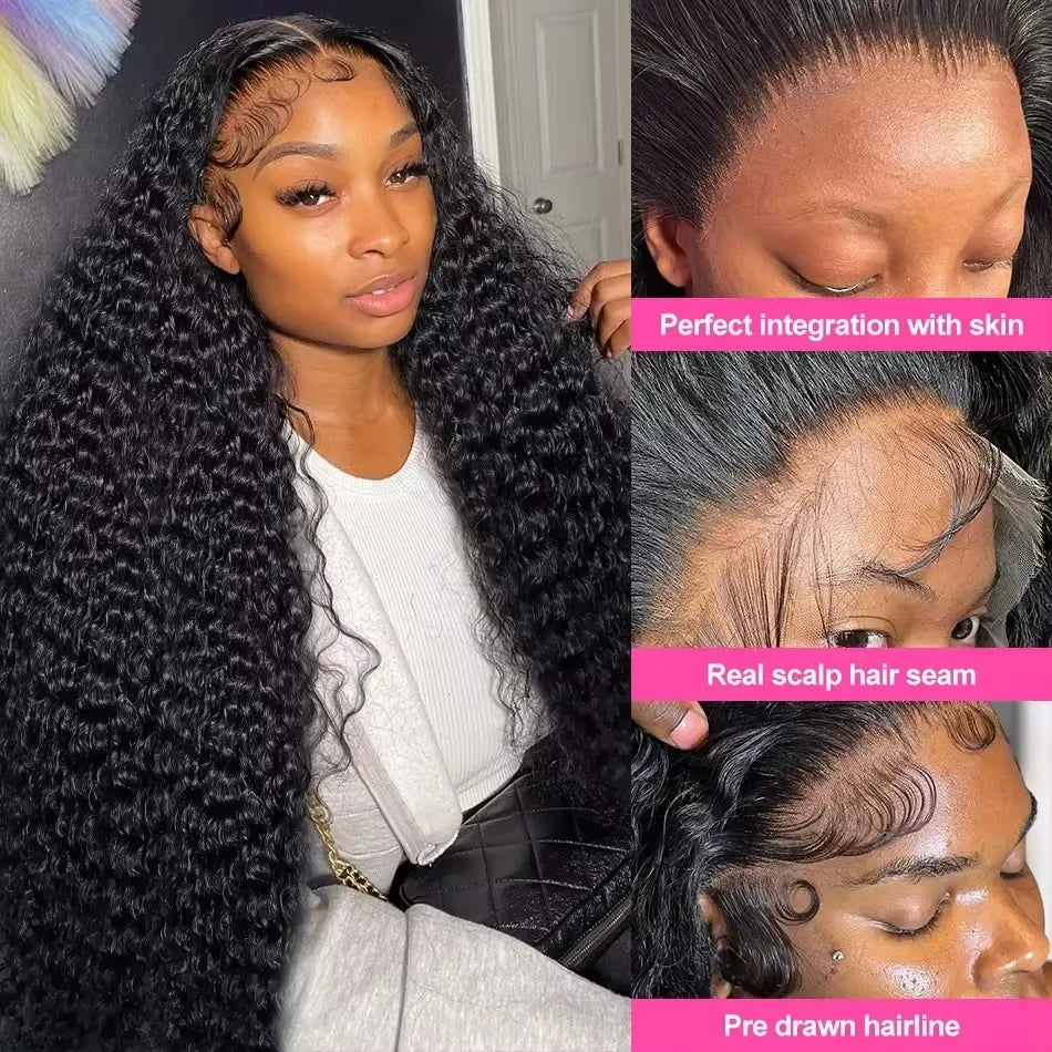 Glamour Deep Wave Brazilian Lace Wig