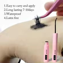Eyelash Glue Kit 2026 NEW Bond and Seal +Lash Remover + Tweezer Makeup Tool Set Long Lasting Glue for Eyelashes Use at Home