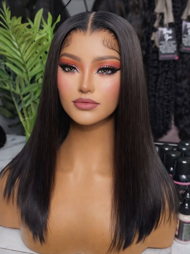 Middle Part Peruvian Wig