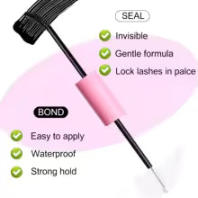Eyelash Glue Kit 2026 NEW Bond and Seal +Lash Remover + Tweezer Makeup Tool Set Long Lasting Glue for Eyelashes Use at Home