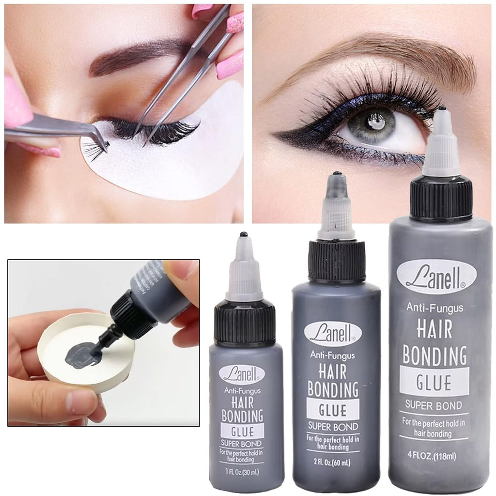 1oz/2oz Bonding Glue for Lash Waterproof Extra Strong Eyelash Extension Glue Strong Hold Black