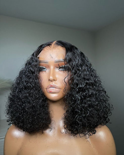16 Double Drawn Cambodian Curls 13x4 Lace Frontal Unit