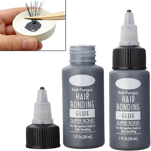 1oz/2oz Bonding Glue for Lash Waterproof Extra Strong Eyelash Extension Glue Strong Hold Black